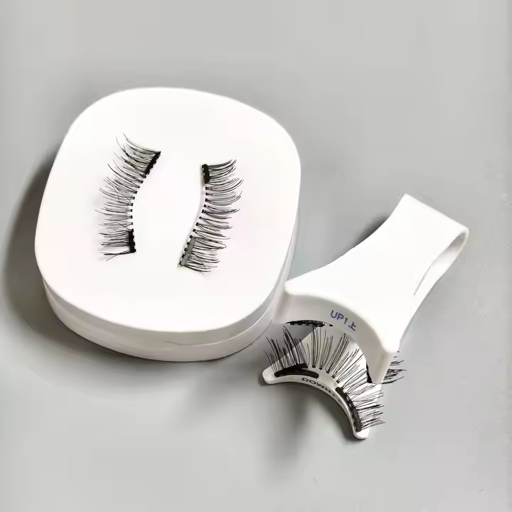 Magnetic Lashes No Glue Needed Kit, 3d Natural Reusable Natural Look Magnetic Lashes with Applicator