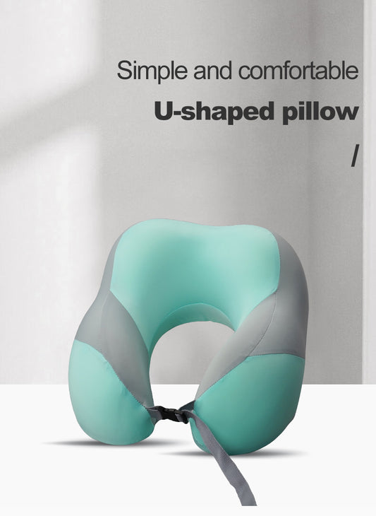 Bicolor Microfiber Neck Pillow