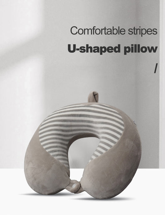 Inner Stripe Microfiber Neck Pillow