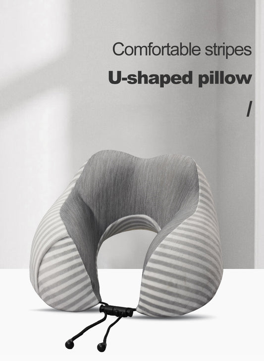 Outter Stripe Microfiber Neck Pillow