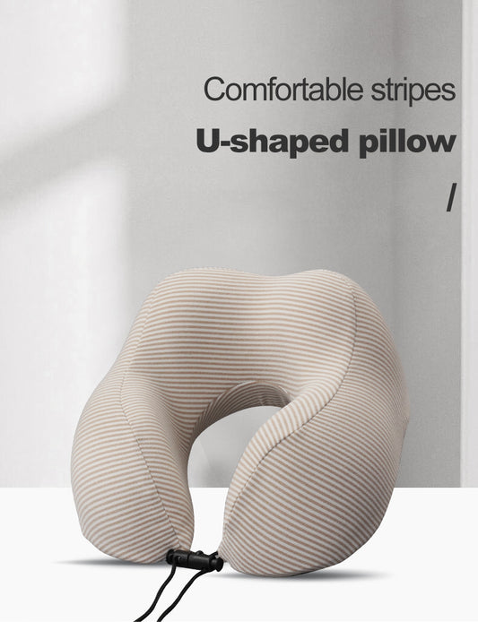 Full Stripe Microfiber Neck Pillow