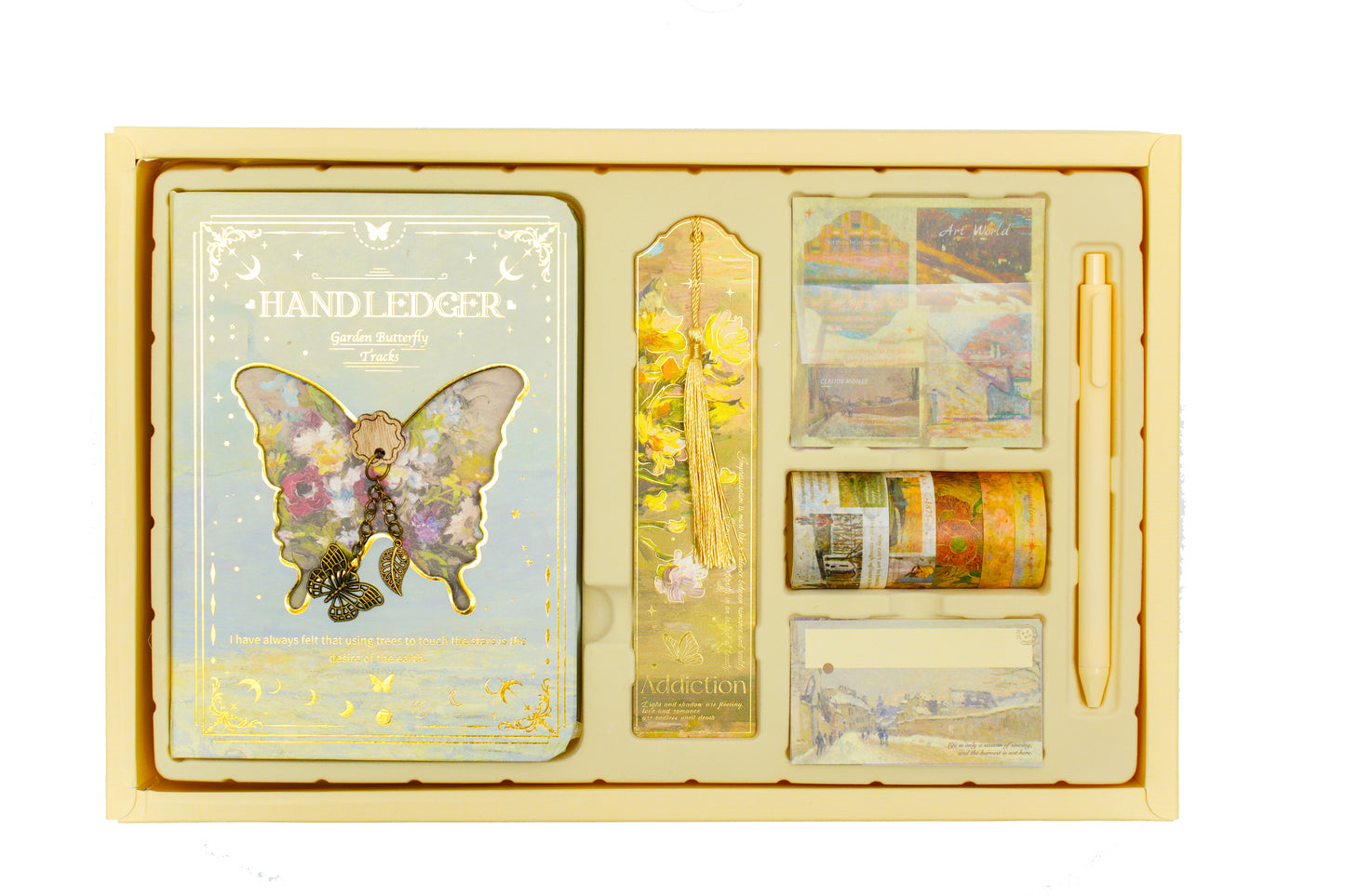GARDEN BUTTERFLY TRACKS HAND LEDGER